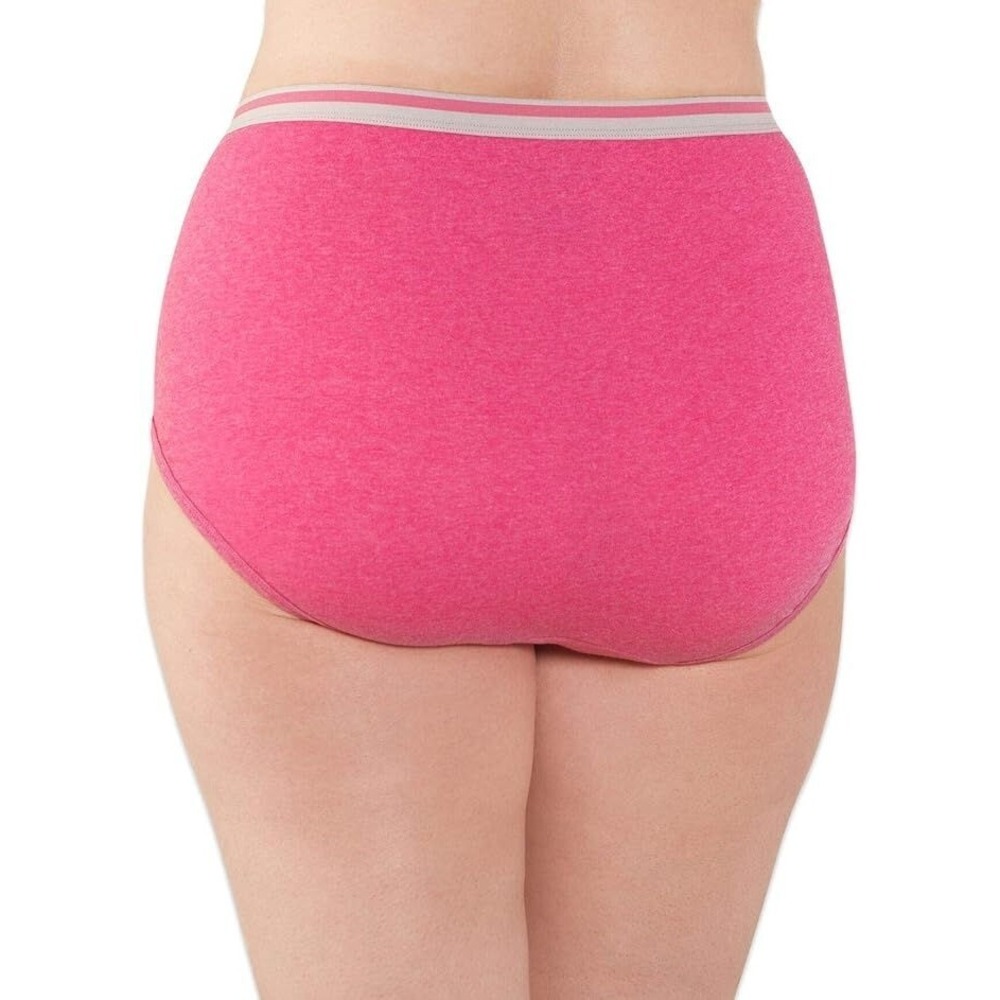 Fruit of the Loom Ladies Plus 10-Pack Eversoft Tag Free Briefs - Size 10 - Picture 3 of 6